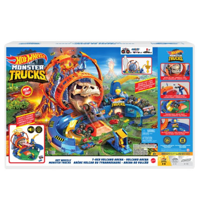 Ігровий набір Хот Вілс Вулканічна арена Hot Wheels Monster Trucks T-Rex Volcano Arena