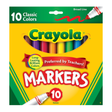 Набір маркерів Крайола 10 шт Crayola Broad Line Art Markers 10 Count