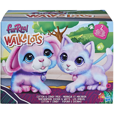 Інтерактивна іграшка Фурріал цуценя та котик FurReal Walkalots  Big Wags Cotton and Candy 2-Pack Toy