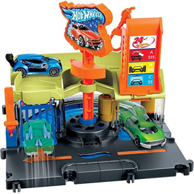 Игровой набор Хот Вилс Автомойка Hot Wheels City Downtown Express Car Wash Playset with 1 Car