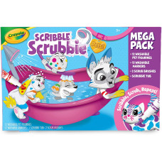 Набір для творчості Крайола Малюй і змивай Crayola Scribble Scrubbie Pets Mega Pack