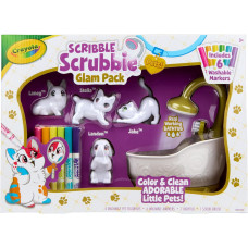 Набор для творчества Крайола Рисуй и смывай с фигурками животных Crayola Scribble Scrubbie Pets Tub Set 2.0,