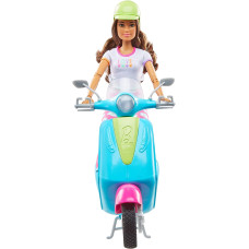 Барбі Мандрівниця на скутері Barbie Travel Playset Travel Doll and Scooter