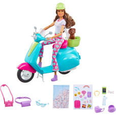 Барбі Мандрівниця на скутері Barbie Travel Playset Travel Doll and Scooter