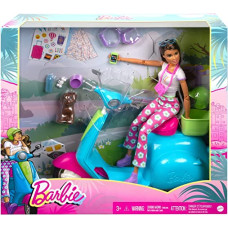 Барбі Мандрівниця на скутері Barbie Travel Playset Travel Doll and Scooter