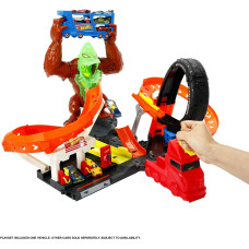 Ігровий набір Хот Вілс Напад Горили Hot Wheels Toxic Gorilla Slam Gas Station