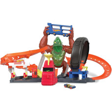 Ігровий набір Хот Вілс Напад Горили Hot Wheels Toxic Gorilla Slam Gas Station
