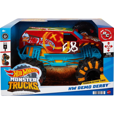 Монстр Трак Хот Вілс ​Hot Wheels RC Monster Trucks 1:15 Scale HW Demo Derby