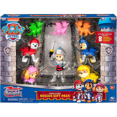 Ігрові фігурки Щенячий патруль  Лицарі-рятувальники PAW Patrol  Ryder and Pups Figure Gift Pack 8 Toy Figures