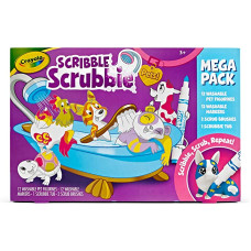 Набір для творчості Крайола Малюй та змивай Crayola Scribble Scrubbie Pets Mega Pack blue