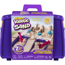 Кінетичний пісок складана коробка та 7 форм Kinetic Sand Folding Sand Box with 2lbs