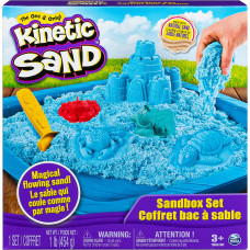 Кінетичний пісок Kinetic Sand Замок з піску Kinetic Sand Sandbox Set Kids Toy with 1lb All-Natural Blue