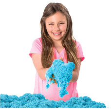 Кінетичний пісок Kinetic Sand Замок з піску Kinetic Sand Sandbox Set Kids Toy with 1lb All-Natural Blue