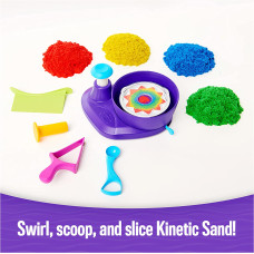 Кінетичний пісок з машиною обертання Kinetic Sand Swirl N' Surprise Playset with 907g