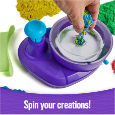 Кінетичний пісок з машиною обертання Kinetic Sand Swirl N' Surprise Playset with 907g