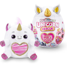 М'яка іграшка сюрприз з аксесуарами Rainbocorns Unicorn Rescue Surprise (White) by ZURU