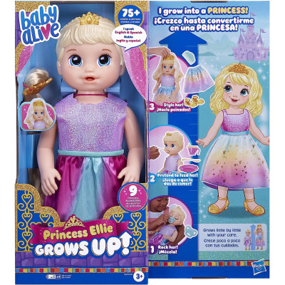 Інтерактивна зростаюча лялька Еллі Baby Alive Princess Ellie Grows Up! Interactive Doll