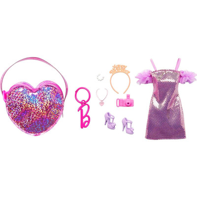 Одяг для Барбі Barbie Clothes Deluxe Clip-On Bag with Birthday Outfit