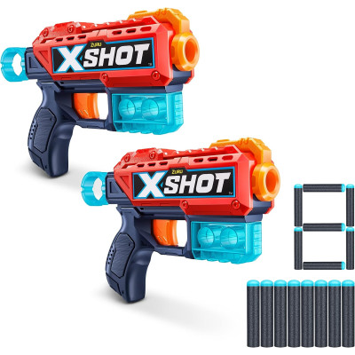 Набір скорострільних бластерів X-Shot Excel Double Kickback Red