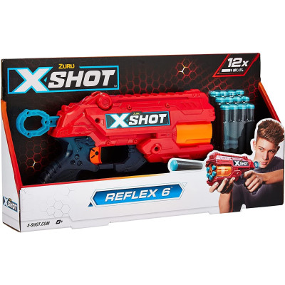 Скорострільний бластер ZURU X-Shot Excel Double Reflex 6 Foam Dart Blaster