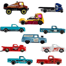 Набір машинок Хот Вілс 10 шт Hot Wheels 10-Pack, Set of 10 Toy Trucks in 1:64