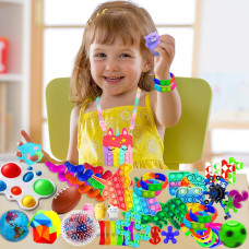 Розвивальний сенсорний набір 30 шт. 30 Pack Pop Tubes Sensory Toys