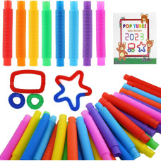 Розвивальний сенсорний набір 30 шт. 30 Pack Pop Tubes Sensory Toys