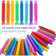 Розвивальний сенсорний набір 30 шт. 30 Pack Pop Tubes Sensory Toys