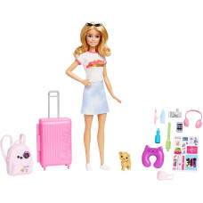 Лялька Барбі та аксесуари Дорожній набір Barbie Doll & Accessories Travel Set