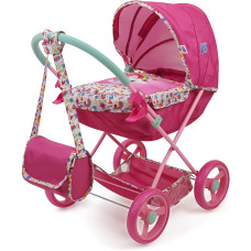 Коляска лялькова із сумкою Бебі Алів Baby Alive Deluxe Classic Doll Pram - Pink  Rainbow