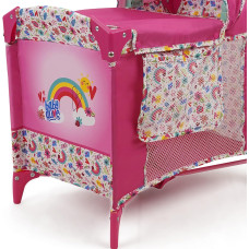 Ліжко для ляльок Бебі Алів Baby Alive Deluxe Doll Play Yard - Pink Rainbow