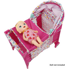 Ліжко для ляльок Бебі Алів Baby Alive Deluxe Doll Play Yard - Pink Rainbow