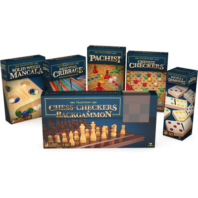 Набір з 6 класичних настільних ігор для дорослих та дітей Spin Master Games Classic Board Games 6-Pack Bund