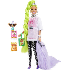 Лялька Барбі Екстра Неон №11 Barbie Extra with Neon Green Hair