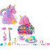 Ігровий набір Поллі Покет Салон краси Єдинорога Polly Pocket 2-In-1 Travel Toy Rainbow Unicorn Salon