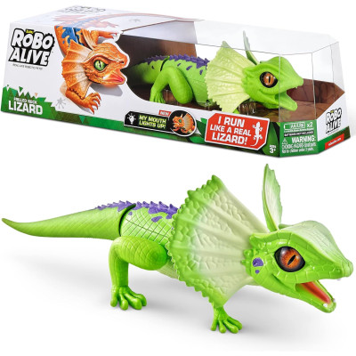 Інтерактивна іграшка Robo Alive ящірка плащеносна Robo Alive Lurking Lizard Series 3 Green by ZURU