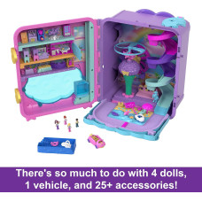 Ігровий набір Поллі Покет Валіза Курорт Polly Pocket Dolls Playset and Travel Toys (ХКВ43)