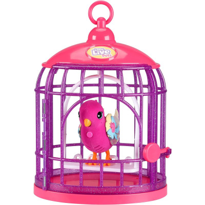 Інтерактивна розмовляюча пташка Тіара Твінклз Little Live Pets - Lil' Bird & Bird Cage