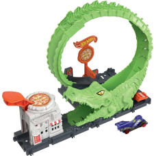 Ігровий набір Хот Вілс атака алігатора Hot Wheels Toy Car Track Gator Loop Attack