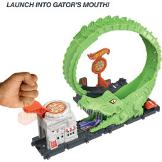 Ігровий набір Хот Вілс атака алігатора Hot Wheels Toy Car Track Gator Loop Attack