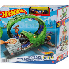 Ігровий набір Хот Вілс атака алігатора Hot Wheels Toy Car Track Gator Loop Attack