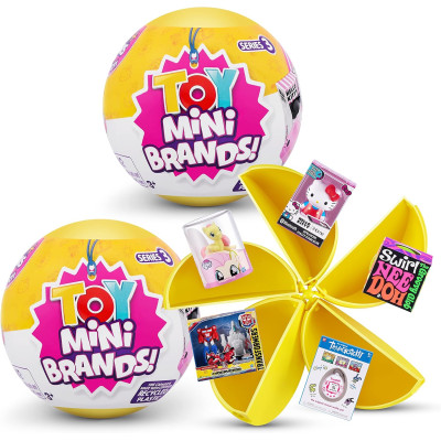 5 сюрпризів Міні Бренди 5 Surprise Toy Mini Brands Series 3 by ZURU (2 Pack) жовтий