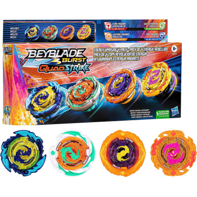 Набір Бейблейд з 4 дзигами BEYBLADE Burst QuadStrike Energy Uprising 4-Pack