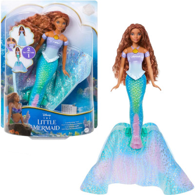 Лялька русалочка Аріель із хвостом трансформером Disney The Little Mermaid Transforming Ariel Fashion Doll