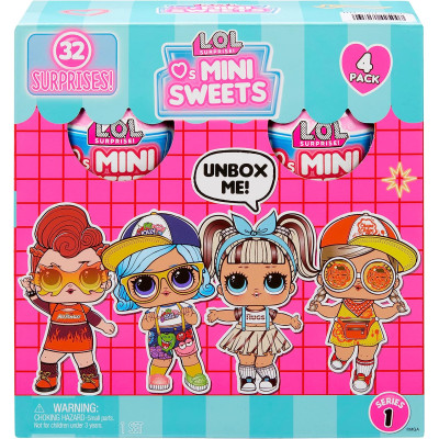 Ігровий набір ЛОЛ Сюрпіз L.O.L. Surprise! Loves Mini Sweets Dolls 4-Pack