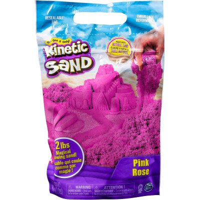 Кинетический песок розовый 907 г  Kinetic Sand 2lb Pink Play Sand Moldable Sensory  