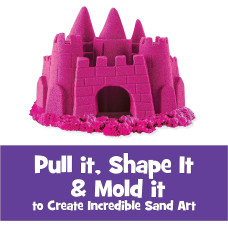 Кінетичний пісок рожевий 907 г Kinetic Sand 2lb Pink Play Sand Moldable Sensory