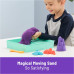 Кинетический песок фиолетовый с лотком 454 г  Kinetic Sand Sandbox Set 1lb Purple Play Sand 