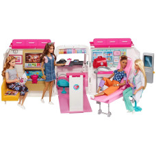 Барбі машина швидкої допомоги Barbie Care Clinic Vehicle