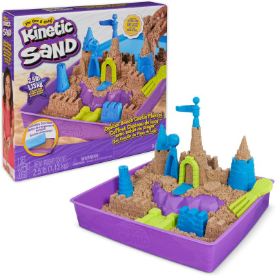 Кинетический песок Пляжный Замок  Kinetic Sand Deluxe Beach Castle Playset  